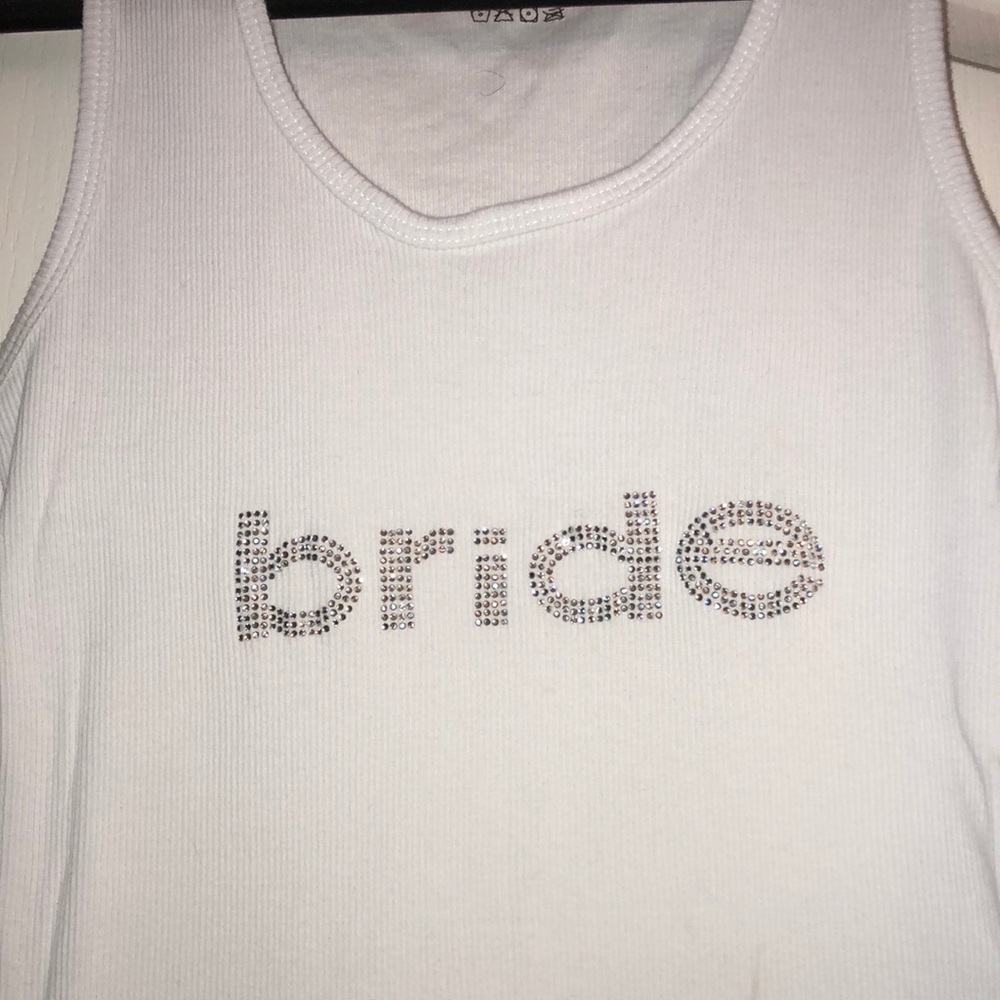 Bride White Tank Top